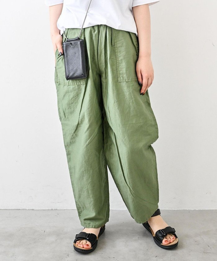 【サキュウ/caqu】の【洗える/涼しい/コットンリネン】linen barrel baker pants コットンリネンモールスキンバレルパンツ インテリア・キッズ・メンズ・レディースファッション・服の通販 founy(ファニー) https://founy.com/ ファッション Fashion レディースファッション WOMEN パンツ Pants 洗える Washable ギャザー Gather ジーンズ Jeans フラップ Flap ポケット Pocket リネン Linen A/W・秋冬 Aw・Autumn/Winter・Fw・Fall-Winter S/S・春夏 Ss・Spring/Summer 夏 Summer |ID: prp329100004543177 ipo3291000000032103237
