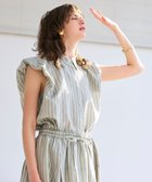 【ベイジ,/BEIGE,】の【洗える】FREESIA / バルーンスリーブストライプブラウス Green Stripe|ID: prp329100004543901 ipo3291000000034177566