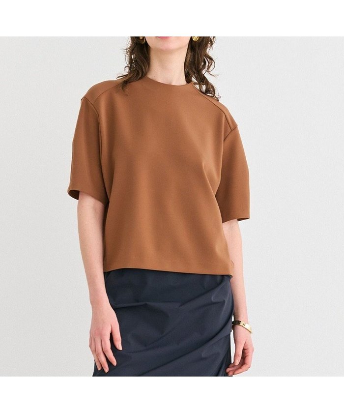 【ベイジ,/BEIGE,】の【洗える】ALTHEA / ダンボールジャージーバックスリットブラウス インテリア・キッズ・メンズ・レディースファッション・服の通販 founy(ファニー) https://founy.com/ ファッション Fashion レディースファッション Fashion for Women トップス・カットソー Cut & Sew Tops シャツ・ブラウス・オフィスカジュアル Elegant Blouses & Button-Ups エアリー Airy Texture ストレッチ Stretch, Stretchy Fabric スリット Slit, Slit Detail ワイド Wide, Wide Fit エレガント 上品 Elegant ビジネス 仕事 通勤 Business / Work / Commuting 半袖 Short Sleeve, Half Sleeve 夏 Summer 春 Spring S/S・春夏 SS, Spring/Summer, Warm Season 洗える Machine Washable |ID: prp329100004543903 ipo3291000000034177578