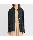 【ベイジ,/BEIGE,】の【洗える】AMARYLLIS / ウエストベルトシアーサファリジャケット Black|ID: prp329100004543905 ipo3291000000033552147