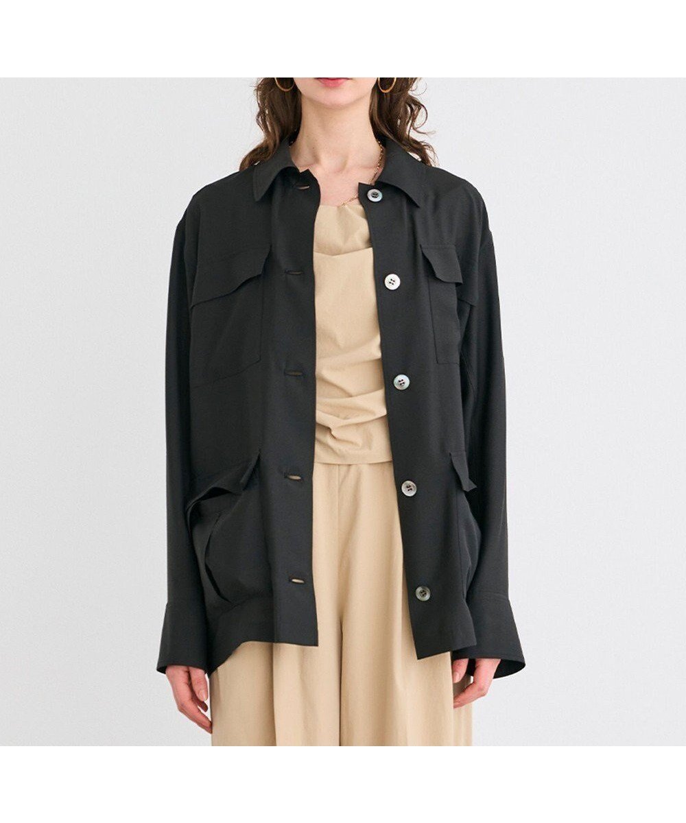 【ベイジ,/BEIGE,】の【洗える】AMARYLLIS / ウエストベルトシアーサファリジャケット インテリア・キッズ・メンズ・レディースファッション・服の通販 founy(ファニー) 　ファッション　Fashion　レディースファッション　Fashion for Women　アウター　Coat / Outerwear Collection　レディースジャケット・軽アウター　Jackets　ベルト&ウエストマーク　Belts & Waist Accessories　インナー　Innerwear　キャミソール　Camisole, Spaghetti Strap Top　ギャザー　Gathered, Ruffled　シンプル　Simple, Minimal　ジャケット　Jacket, Outerwear　ポケット　Pocket, Pocket Detail　リラックス　Relax, Relaxed Fit　エレガント 上品　Elegant　夏　Summer　春　Spring　S/S・春夏　SS, Spring/Summer, Warm Season　洗える　Machine Washable　羽織　Haori, Light Jacket　Black|ID: prp329100004543905 ipo3291000000034177631