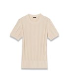 【ジョゼフ/JOSEPH】の【WEB OUTLET限定・洗える】コットンシルクリブ ラウンドネックニットティー 人気、トレンドファッション・服の通販 founy(ファニー) ファッション Fashion レディースファッション Fashion for Women トップス・カットソー Cut & Sew Tops ニット Knit Tops & Sweaters アウトレット Outlet / Clearance コンパクト Compact, Small Size シルク Silk, 100% Silk セーター Sweater, Knitwear ラウンド Round, Round Neck 夏 Summer 春 Spring S/S・春夏 SS, Spring/Summer, Warm Season 洗える Machine Washable thumbnail Ivory|ID: prp329100004543938 ipo3291000000033552261