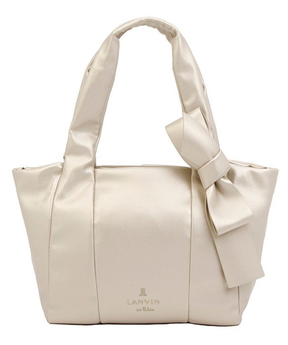 【ランバン オン ブルー/LANVIN en Bleu】のフリディティ ハンドバッグ(大) インテリア・キッズ・メンズ・レディースファッション・服の通販 founy(ファニー) 　ファッション　Fashion　レディースファッション　Fashion for Women　リボン　Ribbon, Bow　シャンパンゴールド|ID: prp329100004543959 ipo3291000000032719546