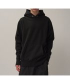 【エイトン/ATON】のGARMENT DYED URAKE フーディ - UNISEX BLACK|ID: prp329100004543963 ipo3291000000032729922