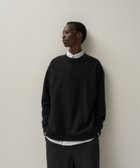 【エイトン/ATON】のGARMENT DYED URAKE オーバーサイズスウェットシャツ - UNISEX BLACK|ID: prp329100004543965 ipo3291000000032729933