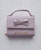 【メゾンドフルール/Maison de FLEUR】のハンドル付きリボンウォレット Lavender|ID: prp329100004544124 ipo3291000000032603400