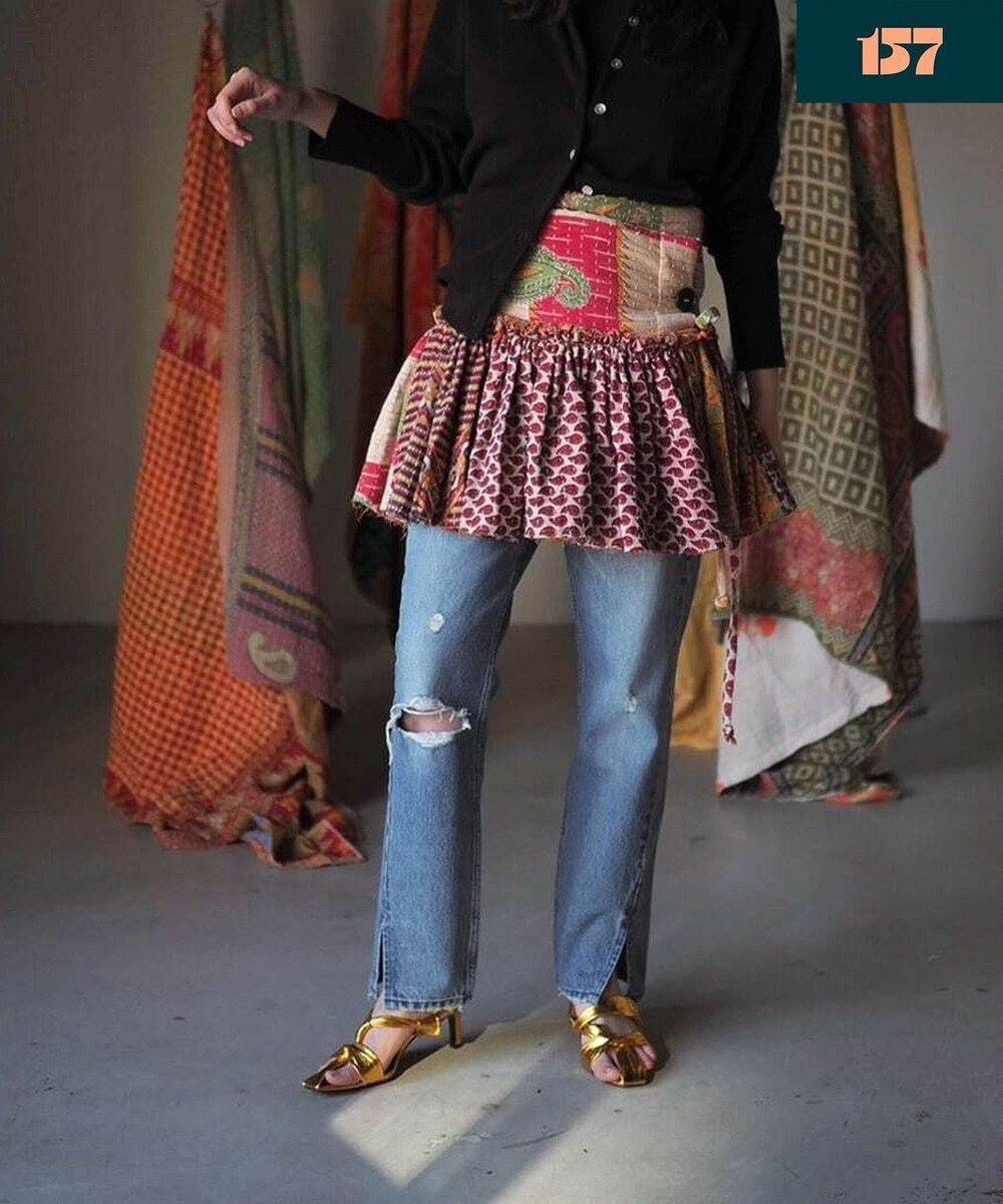 【ウォードブルー/WOADBLUE】の【157】Slit Straight デニムパンツ 人気、トレンドファッション・服の通販 founy(ファニー) ファッション Fashion レディースファッション Fashion for Women パンツ Pants & Trousers デニムパンツ・ジーンズ・美脚デニム Denim Jeans & Pants クラッシュ Distressed, Crashed Style シンプル Simple, Minimal デニム Denim, Jeans Material トレンド Trend, Trending Now パターン Pattern, Design Print ビンテージ Vintage, Retro Style A/W・秋冬 Autumn/Winter S/S・春夏 SS, Spring/Summer, Warm Season 夏 Summer other-1|ID: prp329100004544177 ipo3291000000033921583