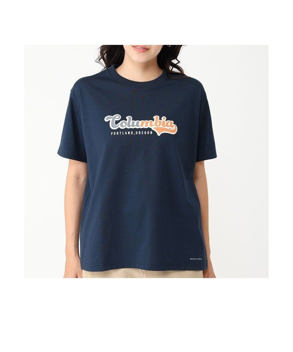 【コロンビア/Columbia】のColumbia/ ウィメンズチャールズドライブショートスリーブTシャツ /コロンビア インテリア・キッズ・メンズ・レディースファッション・服の通販 founy(ファニー) 　ファッション　Fashion　レディースファッション　Fashion for Women　トップス・カットソー　Cut & Sew Tops　シャツ・ブラウス・オフィスカジュアル　Elegant Blouses & Button-Ups　ロングTシャツ・Tシャツ　Longline T-Shirts & Tees　カットソー・ベーシックTシャツ　Cut-and-Sewn Tops / Stretch Tees & Basics　おすすめ　Recommended / Our Picks　アウトドア　Outdoor Clothing　カットソー　Cut and Sewn Top　フィット　Fit, Slim Fit　フロント　Front, Front Design　リラックス　Relax, Relaxed Fit　ワンポイント　One Point, Statement Accent　再入荷　Restock / Back in Stock　半袖　Short Sleeve, Half Sleeve　夏　Summer　S/S・春夏　SS, Spring/Summer, Warm Season　A/W・秋冬　Autumn/Winter　Collegiate Navy|ID: prp329100004544204 ipo3291000000033039109
