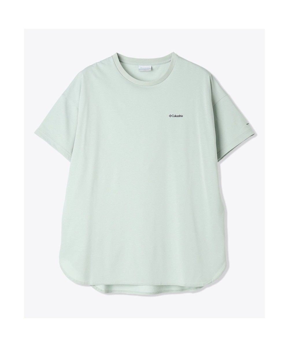 【コロンビア/Columbia】のColumbia/ ウィメンズジプシーバーズショートスリーブチュニック /コロンビア インテリア・キッズ・メンズ・レディースファッション・服の通販 founy(ファニー) 　ファッション　Fashion　レディースファッション　Fashion for Women　トップス・カットソー　Cut & Sew Tops　シャツ・ブラウス・オフィスカジュアル　Elegant Blouses & Button-Ups　ロングTシャツ・Tシャツ　Longline T-Shirts & Tees　カットソー・ベーシックTシャツ　Cut-and-Sewn Tops / Stretch Tees & Basics　アウトドア　Outdoor Clothing　カットソー　Cut and Sewn Top　ショート　Short, Short Length　スタンダード　Standard, Basic　チュニック　Tunic, Long Top　フロント　Front, Front Design　半袖　Short Sleeve, Half Sleeve　ロング　Long, Long-Length　A/W・秋冬　Autumn/Winter　S/S・春夏　SS, Spring/Summer, Warm Season　おすすめ　Recommended / Our Picks　夏　Summer　Cool Green|ID: prp329100004544229 ipo3291000000032671204