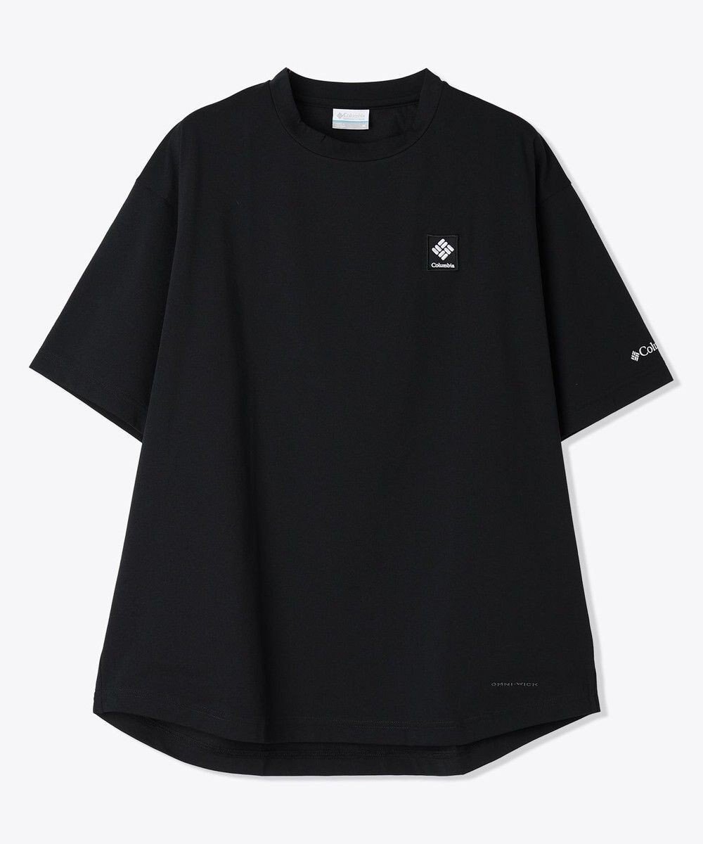 【コロンビア/Columbia】のColumbia/ レイリバースプリットラグラングラフィックショートスリーブTシャツ /コロンビア インテリア・キッズ・メンズ・レディースファッション・服の通販 founy(ファニー) 　ファッション　Fashion　レディースファッション　Fashion for Women　トップス・カットソー　Cut & Sew Tops　シャツ・ブラウス・オフィスカジュアル　Elegant Blouses & Button-Ups　ロングTシャツ・Tシャツ　Longline T-Shirts & Tees　カットソー・ベーシックTシャツ　Cut-and-Sewn Tops / Stretch Tees & Basics　カットソー　Cut and Sewn Top　グラフィック　Graphic, Graphic Design　スリーブ　Sleeve, Long Sleeve / Short Sleeve　トレンド　Trend, Trending Now　フィット　Fit, Slim Fit　フロント　Front, Front Design　半袖　Short Sleeve, Half Sleeve　リラックス　Relax, Relaxed Fit　A/W・秋冬　Autumn/Winter　S/S・春夏　SS, Spring/Summer, Warm Season　おすすめ　Recommended / Our Picks　夏　Summer　Black|ID: prp329100004544246 ipo3291000000032696564