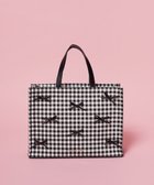 【メゾンドフルール/Maison de FLEUR】のナローリボンスクエアバッグ Gingham Check|ID: prp329100004544362 ipo3291000000032747970