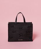 【メゾンドフルール/Maison de FLEUR】のナローリボンスクエアバッグ Black|ID: prp329100004544362 ipo3291000000032747972