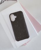 【メゾンドフルール/Maison de FLEUR】のカードポケットミラー付きアイフォン16ケース Black|ID: prp329100004544368 ipo3291000000032270899