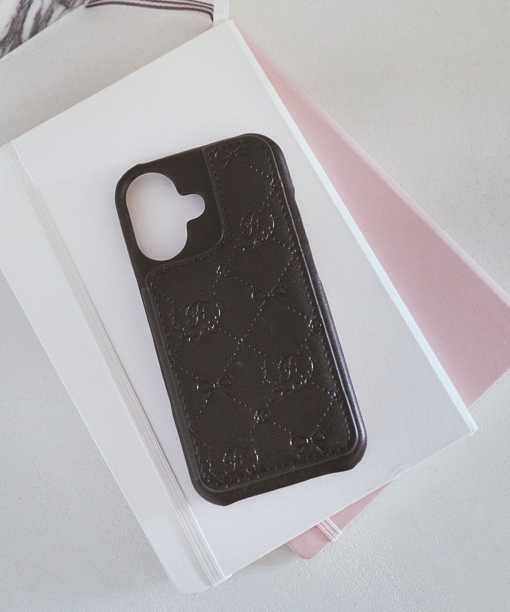 【メゾンドフルール/Maison de FLEUR】のカードポケットミラー付きアイフォン16ケース インテリア・キッズ・メンズ・レディースファッション・服の通販 founy(ファニー) 　ファッション　Fashion　レディースファッション　WOMEN　スポーツウェア　Sportswear　iPhone アイフォーン　Iphone　おすすめ　Recommend　ギフト プレゼント　Gift Present　クラシック　Classic　スポーツ　Sports　ポケット　Pocket　モチーフ　Motif　モバイル　Mobile　リボン　Ribbon　Black|ID: prp329100004544368 ipo3291000000032270899