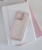 【メゾンドフルール/Maison de FLEUR】のカードポケットミラー付きアイフォン16ケース Pink|ID: prp329100004544368 ipo3291000000032270902