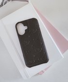 【メゾンドフルール/Maison de FLEUR】のカードポケットミラー付きアイフォン16ケース Black|ID: prp329100004544368 ipo3291000000032603559