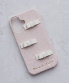 【メゾンドフルール/Maison de FLEUR】のリボンアイフォン16ケース Pink|ID: prp329100004544369 ipo3291000000033042422
