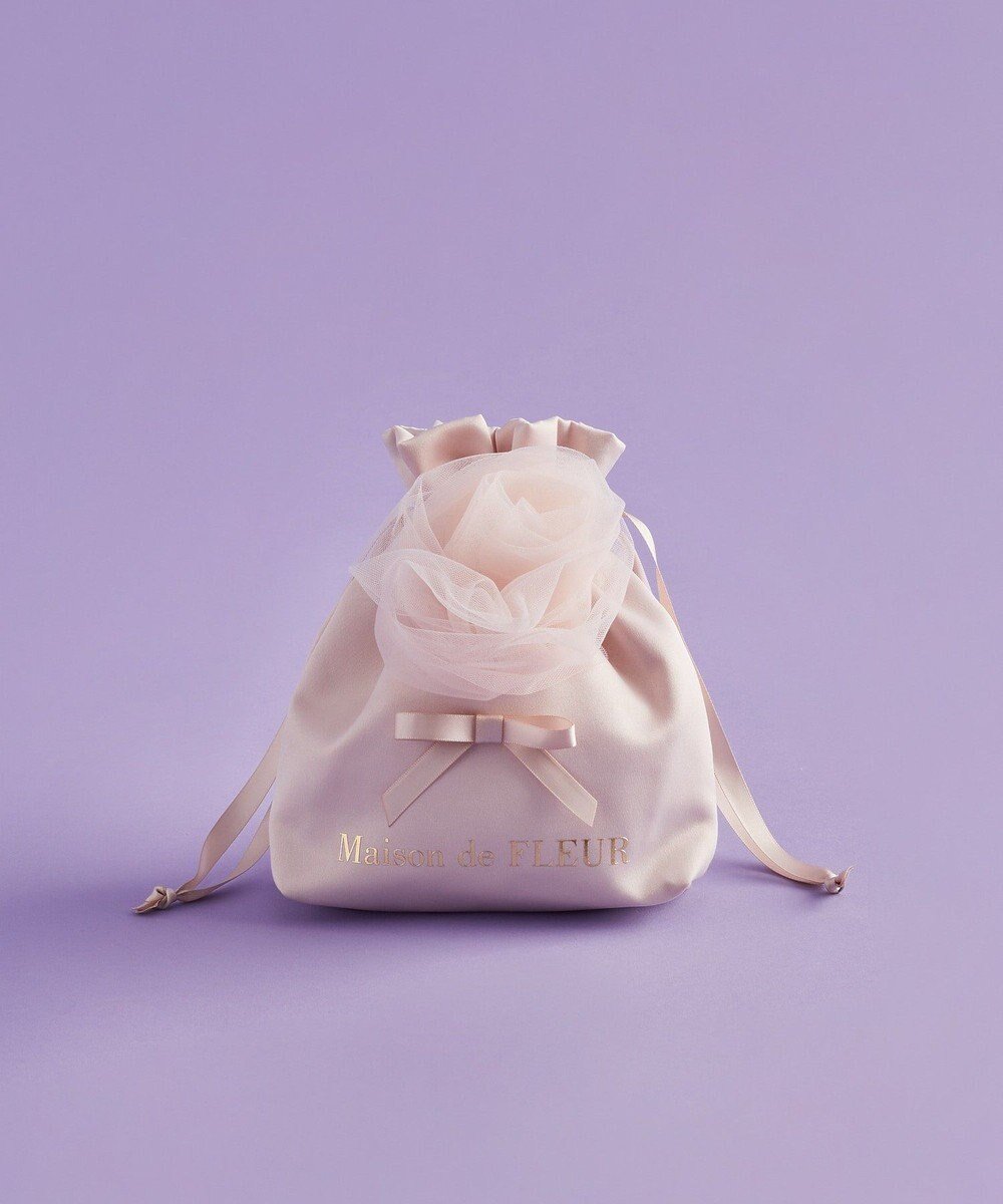 【メゾンドフルール/Maison de FLEUR】のコットンキャンディ巾着 人気、トレンドファッション・服の通販 founy(ファニー) 　ファッション　Fashion　レディースファッション　Fashion for Women　ミニ財布・二つ折り財布　Wallets & Card Cases　ポーチ&ミニバッグ　Pouches & Mini Bags　おすすめ　Recommended / Our Picks　ギフト プレゼント　Gift / Present　サテン　Satin, Glossy Fabric　フェミニン　Feminine, Girly　フォルム　Silhouette, Form　ポーチ　Pouch, Small Case　メタル　Metal, Metal Parts　ラウンド　Round, Round Neck　エレガント 上品　Elegant　巾着　Drawstring Bag, Kinchaku　旅行　Travel　財布　Wallet, Purse　 other-1|ID: prp329100004544407 ipo3291000000033606285