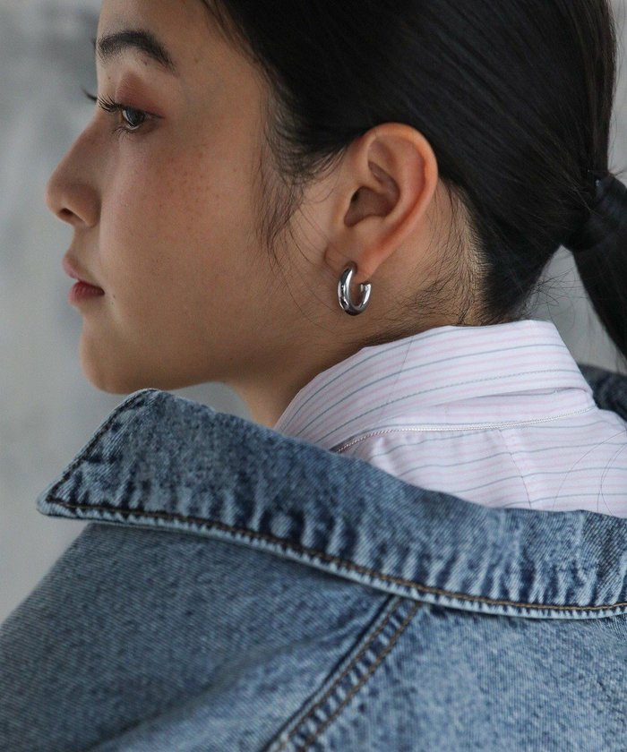 【グリーンパークス/Green Parks】のeverywalk.ステンレスチャンキーフープピアス インテリア・キッズ・メンズ・レディースファッション・服の通販 founy(ファニー) https://founy.com/ ファッション Fashion レディースファッション Fashion for Women アクセサリー Fashion Accessories シンプル Simple, Minimal フォルム Silhouette, Form フープ Hoop, Hoop Earrings 定番 Standard, Basic Item |ID: prp329100004544471 ipo3291000000032775722