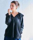 【フェルゥ/Feroux】の【接触冷感・UVカット・吸水速乾】ラッシュガードケープギャザー ブラウス 人気、トレンドファッション・服の通販 founy(ファニー) ファッション Fashion レディースファッション WOMEN トップス・カットソー Tops/Tshirt シャツ/ブラウス Shirts/Blouses 春 Spring 吸水 Water Absorption 軽量 Lightweight フェミニン Feminine フリル Frills 水着 Swimsuit S/S・春夏 Ss・Spring/Summer 夏 Summer ビジネス 仕事 通勤 Business thumbnail ブラック系|ID: prp329100004544498 ipo3291000000032191120