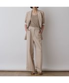 【グレース コンチネンタル/GRACE CONTINENTAL】のスラブストレッチタックパンツ ベージュ|ID: prp329100004544515 ipo3291000000032112912