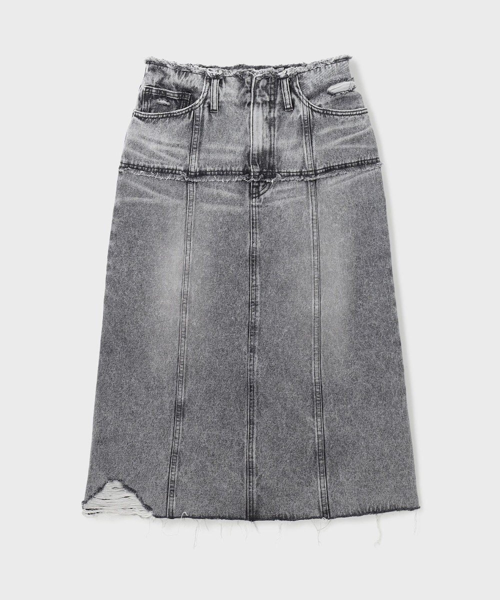 【グレース コンチネンタル/GRACE CONTINENTAL】のデニムタイトスカート インテリア・キッズ・メンズ・レディースファッション・服の通販 founy(ファニー) 　ファッション　Fashion　レディースファッション　Fashion for Women　スカート　Skirts　デニムスカート・カジュアルスカート　Denim Skirts　ダメージ　Distressed, Destroyed　デニム　Denim, Jeans Material　フィット　Fit, Slim Fit　フリンジ　Fringe, Tassel　リメイク　Remake, Reconstructed　夏　Summer　S/S・春夏　SS, Spring/Summer, Warm Season　A/W・秋冬　Autumn/Winter　ブラック|ID: prp329100004544516 ipo3291000000032695807