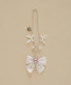 【メゾンドフルール/Maison de FLEUR】のビジューリボンパールバッグチャーム Light Pink|ID: prp329100004544547 ipo3291000000033333756