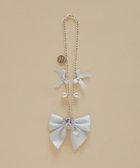 【メゾンドフルール/Maison de FLEUR】のビジューリボンパールバッグチャーム Light Blue|ID: prp329100004544547 ipo3291000000033333761