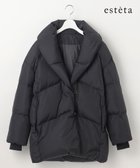 【23区/NIJYUSANKU】の【エステータ】ナイロンタフタ ショールカラー ダウンコート ブラック系|ID: prp329100004544592 ipo3291000000033682028