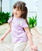 【エニファム/any FAM / KIDS】のひんやりクール 肩リボンTシャツ ラベンダー|ID: prp329100004544594 ipo3291000000032113440