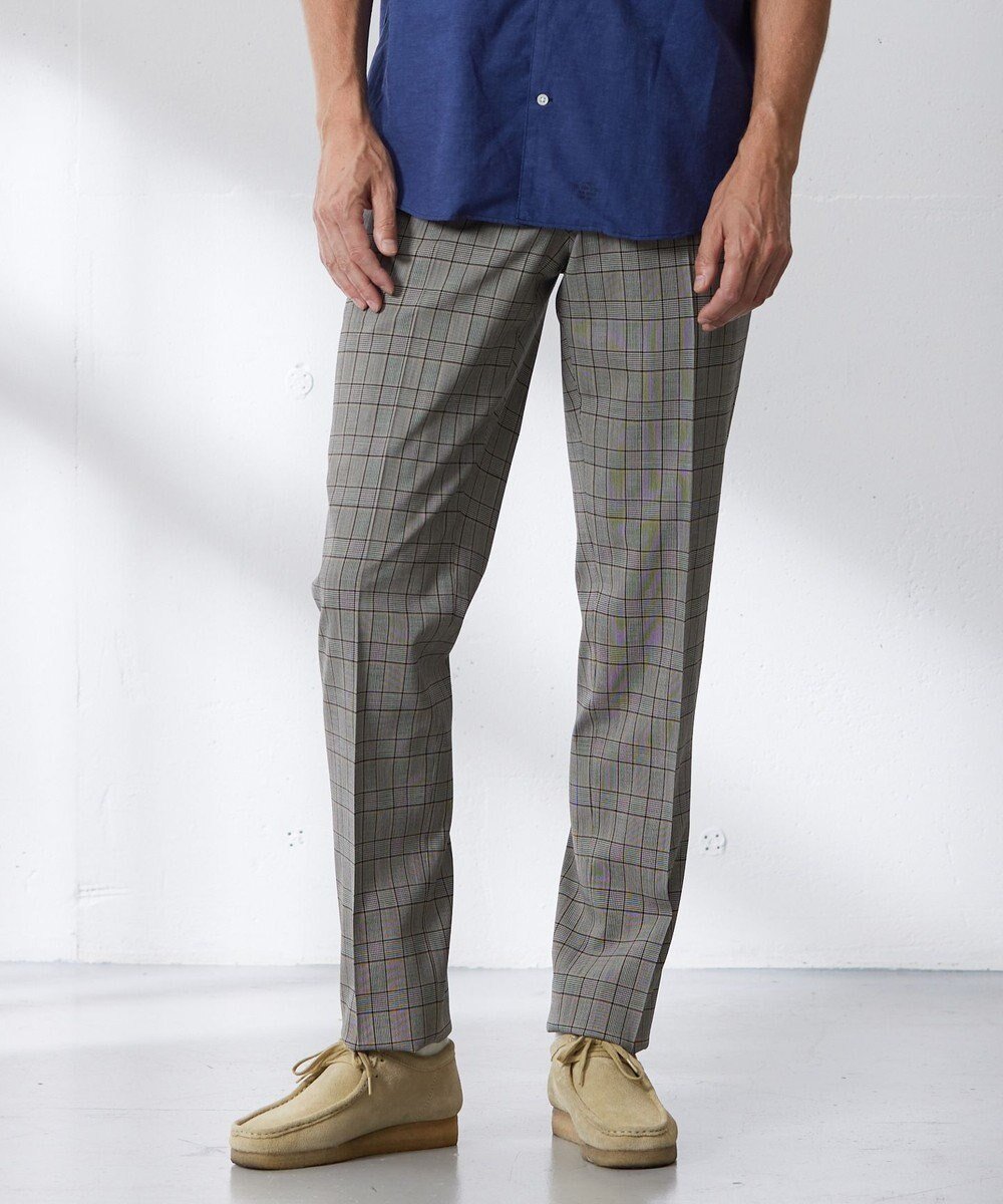 【ジェイ プレス/J.PRESS / MEN】の【PEPPIN MERINO COMFORT】グレナカートチェック スラックス インテリア・キッズ・メンズ・レディースファッション・服の通販 founy(ファニー) 　ファッション　Fashion　メンズファッション　MEN　ボトムス　Bottoms/Men　ウォッシャブル　Washable　春　Spring　ストレッチ　Stretch　スマート　Smart　スラックス　Slacks　スーツ　Suit　テーパード　Tapered　ドレス　Dress　定番　Standard　S/S・春夏　Ss・Spring/Summer　夏　Summer　ビジネス 仕事 通勤　Business　ブラック系4|ID: prp329100004544619 ipo3291000000032113532