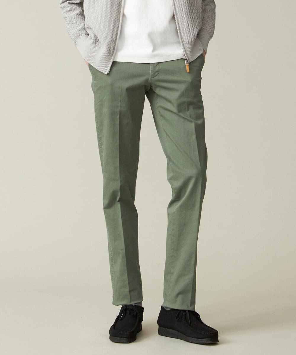【ジェイ プレス/J.PRESS / MEN】の【ストレッチ】ハードウォッシュパンツ インテリア・キッズ・メンズ・レディースファッション・服の通販 founy(ファニー) 　ファッション　Fashion　メンズファッション　MEN　ボトムス　Bottoms/Men　洗える　Washable　ジャケット　Jacket　ストレッチ　Stretch　スラックス　Slacks　スリム　Slim　ドレス　Dress　A/W・秋冬　Aw・Autumn/Winter・Fw・Fall-Winter　S/S・春夏　Ss・Spring/Summer　夏　Summer　エレガント 上品　Elegant　グリーン系|ID: prp329100004544637 ipo3291000000032113633