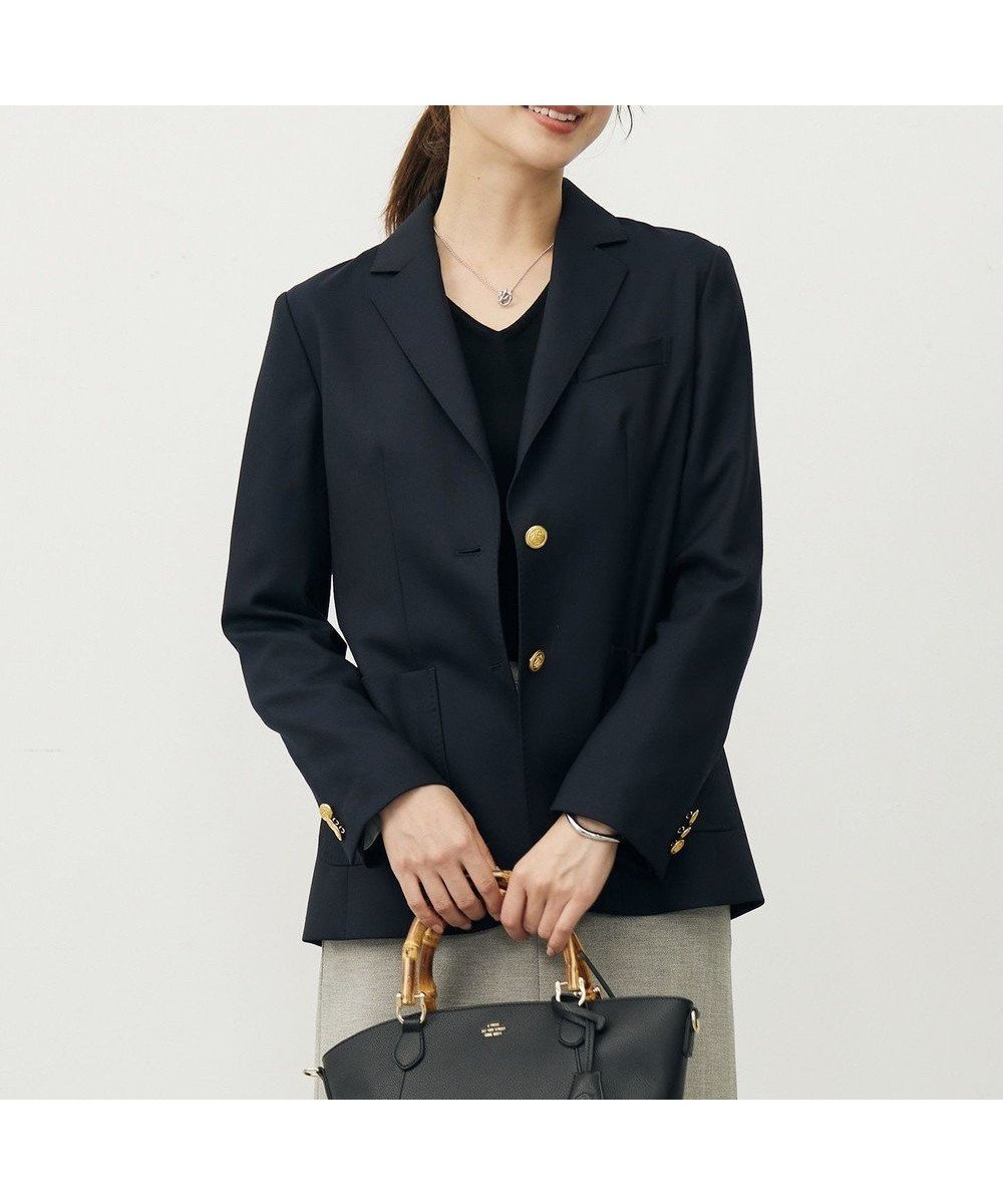 【ジェイ プレス/J.PRESS】のオックス シングル テーラードジャケット 人気、トレンドファッション・服の通販 founy(ファニー) 　ファッション　Fashion　レディースファッション　Fashion for Women　アウター　Coat / Outerwear Collection　レディースジャケット・軽アウター　Jackets　テーラードジャケット / 通勤・きれいめスタイル　Tailored Jackets & Blazers　オックス　Oxford Fabric　シルク　Silk, 100% Silk　ジャケット　Jacket, Outerwear　メタル　Metal, Metal Parts　エレガント 上品　Elegant　夏　Summer　春　Spring　S/S・春夏　SS, Spring/Summer, Warm Season　 other-1|ID: prp329100004544641 ipo3291000000032695530