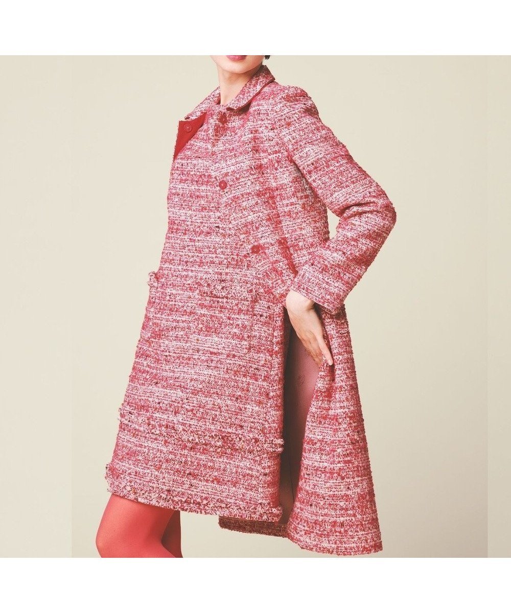 【トッカ/TOCCA】のCAMELOT TWEED コート インテリア・キッズ・メンズ・レディースファッション・服の通販 founy(ファニー) 　ファッション　Fashion　レディースファッション　WOMEN　アウター　Coat Outerwear　コート　Coats　ジャケット　Jackets　イタリア　Italy　ジャケット　Jacket　ローズ　Rose　今季　This Season　A/W・秋冬　Aw・Autumn/Winter・Fw・Fall-Winter　オールドローズ系|ID: prp329100004544644 ipo3291000000032113656
