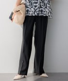 【23区/NIJYUSANKU】の【撥水加工/UVカット】キューティクルストレッチツイル ワイドパンツ ブラック系|ID: prp329100004544652 ipo3291000000034253184