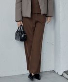 【アイシービー/iCB】の【洗える】シンセティックダブルフェイス ニットトラックパンツ コーヒー系|ID: prp329100004544660 ipo3291000000033577232