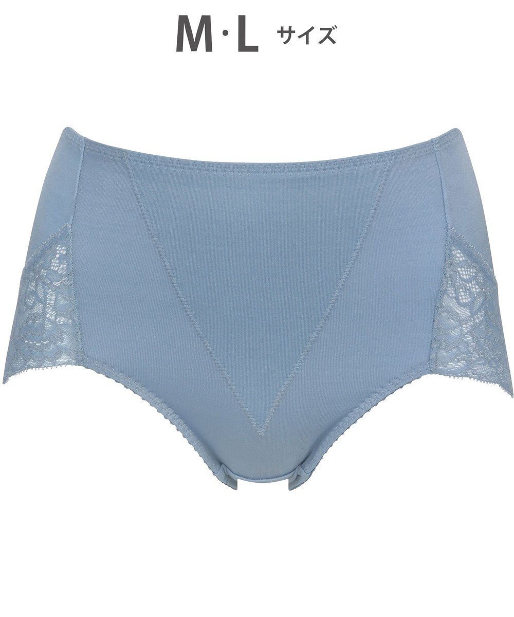 【ウィング/Wing】の美尻も叶える補整ショーツ 【Pパンツ】 ほどよくおなか押さえ はきこみ丈ふかめ KJ4210 ウイング/ワコール インテリア・キッズ・メンズ・レディースファッション・服の通販 founy(ファニー) 　ファッション　Fashion　レディースファッション　Fashion for Women　パンツ　Pants & Trousers　おすすめ　Recommended / Our Picks　アンダー　Underwear Essentials　ギャザー　Gathered, Ruffled　ショーツ　Shorts, Short Pants　フィット　Fit, Slim Fit　フロント　Front, Front Design　レース　Lace, Lace Fabric　グレイッシュブルー|ID: prp329100004544683 ipo3291000000033554502