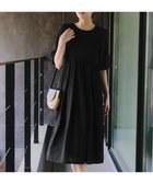 【ティアクラッセ/Tiaclasse】の【洗える】シャーリングパフスリーブシアーワンピース ブラック|ID: prp329100004544695 ipo3291000000034757367