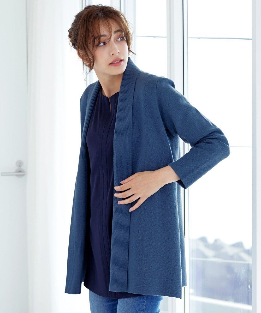 【ティアクラッセ/Tiaclasse】の【新色追加・洗える】ミラノリブミドル丈カーディガン インテリア・キッズ・メンズ・レディースファッション・服の通販 founy(ファニー) 　ファッション　Fashion　レディースファッション　Fashion for Women　トップス・カットソー　Cut & Sew Tops　カーディガン・羽織り　Layered Style Cardigans　カーディガン　Cardigan, Knitwear　ストレート　Straight, Straight Cut　ポケット　Pocket, Pocket Detail　ミラノリブ　Milano Rib, Milano Stitch　ロング　Long, Long-Length　夏　Summer　S/S・春夏　SS, Spring/Summer, Warm Season　洗える　Machine Washable　A/W・秋冬　Autumn/Winter　ダークブルー|ID: prp329100004544710 ipo3291000000033586361