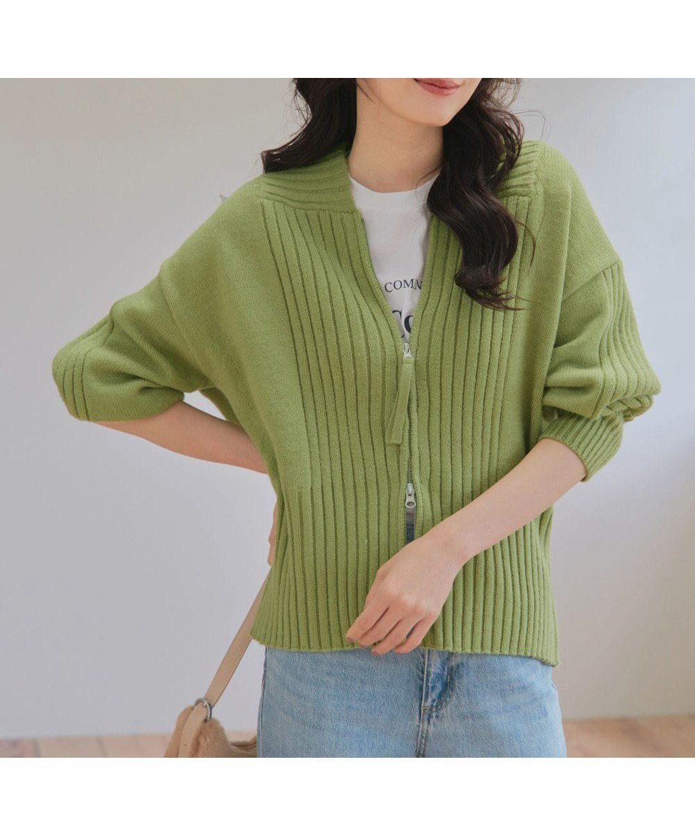 【ティアクラッセ/Tiaclasse】の【洗える】ダブルジップリブニットカーディガン インテリア・キッズ・メンズ・レディースファッション・服の通販 founy(ファニー) ファッション Fashion レディースファッション Fashion for Women トップス・カットソー Cut & Sew Tops ニット Knit Tops & Sweaters カーディガン・羽織り Layered Style Cardigans アクセサリー Fashion Accessories インナー Innerwear ウォッシャブル Machine Washable 春 Spring 洗える Machine Washable 秋 Autumn カーディガン Cardigan, Knitwear シューズ Shoes, Footwear シンプル Simple, Minimal チュニック Tunic, Long Top 長袖 Long Sleeve, Full Sleeve ベーシック Basic, Essential ポケット Pocket, Pocket Detail 冬 Winter / This Winter A/W・秋冬 Autumn/Winter 再入荷 Restock / Back in Stock エレガント 上品 Elegant 新作・新入荷 New Arrivals / New In グリーン|ID: prp329100004544711 ipo3291000000033660142