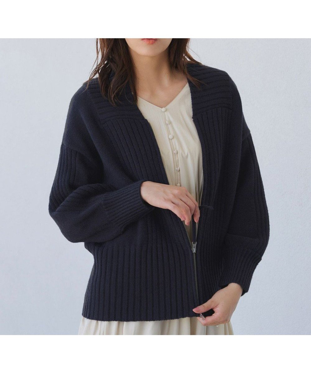 【ティアクラッセ/Tiaclasse】の【洗える】ダブルジップリブニットカーディガン インテリア・キッズ・メンズ・レディースファッション・服の通販 founy(ファニー) ファッション Fashion レディースファッション Fashion for Women トップス・カットソー Cut & Sew Tops ニット Knit Tops & Sweaters カーディガン・羽織り Layered Style Cardigans アクセサリー Fashion Accessories インナー Innerwear ウォッシャブル Machine Washable 春 Spring 洗える Machine Washable 秋 Autumn カーディガン Cardigan, Knitwear シューズ Shoes, Footwear シンプル Simple, Minimal チュニック Tunic, Long Top 長袖 Long Sleeve, Full Sleeve ベーシック Basic, Essential ポケット Pocket, Pocket Detail 冬 Winter / This Winter A/W・秋冬 Autumn/Winter 再入荷 Restock / Back in Stock エレガント 上品 Elegant 新作・新入荷 New Arrivals / New In ネイビー|ID: prp329100004544711 ipo3291000000033660143
