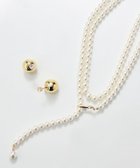 【フィービィー/phoebe】の【セレモニーセット】パールフックロングラリエットネックレス×モードメタルビジューバックキャッチピアスSET 人気、トレンドファッション・服の通販 founy(ファニー) ファッション Fashion レディースファッション WOMEN セットアップ Setup バッグ Bag ジュエリー Jewelry ネックレス Necklaces アクセサリー Accessories ショート Short シンプル Simple セレモニー Ceremony トレンド Trend ネックレス Necklace パール Pearl フロント Front メタル Metal ロング Long thumbnail ホワイト|ID: prp329100004544718 ipo3291000000032114098