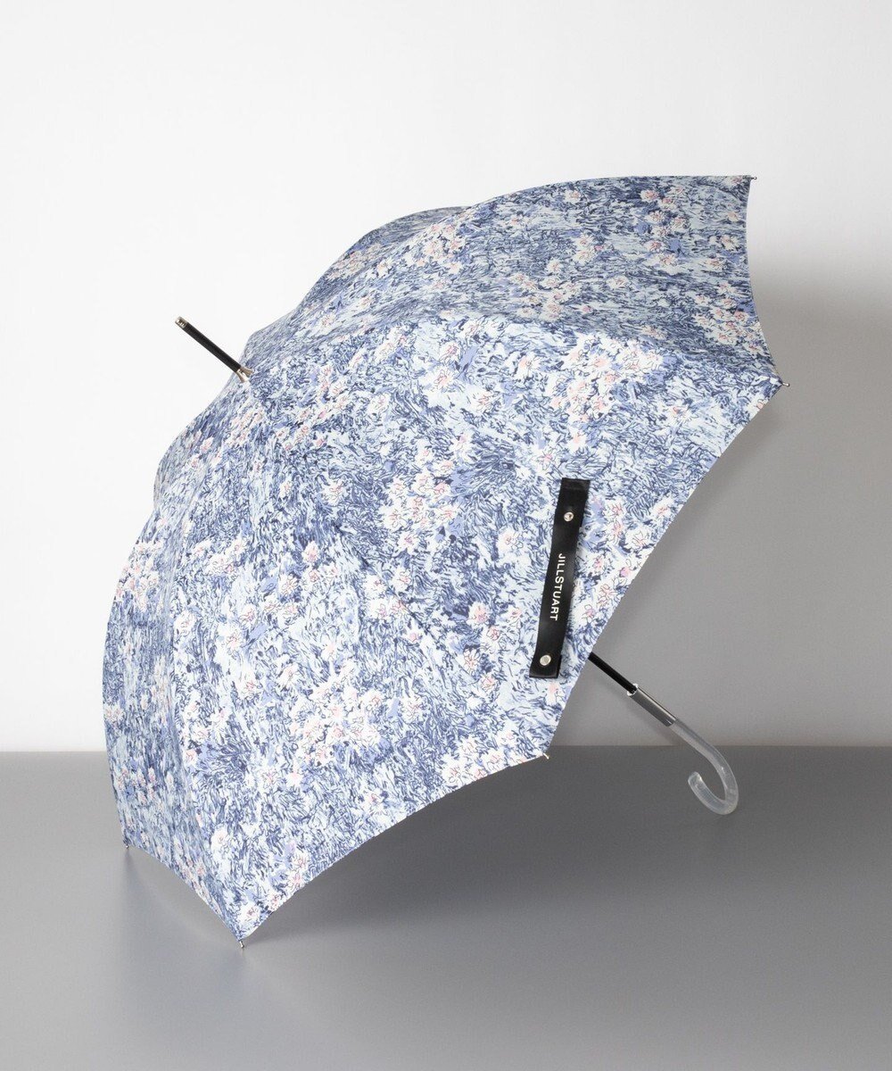【アウロラ/AURORA】のJILL STUART ジル スチュアート アブストラクトフラワー柄 雨傘(長傘) インテリア・キッズ・メンズ・レディースファッション・服の通販 founy(ファニー) 　ファッション　Fashion　レディースファッション　WOMEN　傘 / レイングッズ　Umbrellas/Rainwear　フラワー　Flower　プリント　Print　リボン　Ribbon　傘　Umbrella　再入荷　Restock/Back In Stock/Re Arrival　ブルーxネイビー|ID: prp329100004544729 ipo3291000000032331234