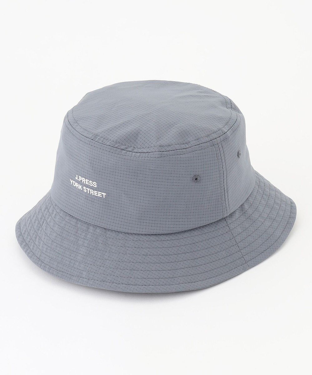 【ジェイプレスヨークストリート/J.PRESS YORK STREET】の【UNISEX】ロゴ刺繍バケットハット インテリア・キッズ・メンズ・レディースファッション・服の通販 founy(ファニー) 　ファッション　Fashion　レディースファッション　Fashion for Women　キャップ&ハット　Hats & Caps　ユニセックス　Unisex, Genderless　メッシュ　Mesh, Net Fabric　帽子　Hat, Headwear　ダルブルー系|ID: prp329100004544739 ipo3291000000034275710