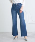 【アースミュージックアンドエコロジー/earth music&ecology】のフロントシームセミフレアデニムパンツ Medium Indigo|ID: prp329100004544752 ipo3291000000032747930