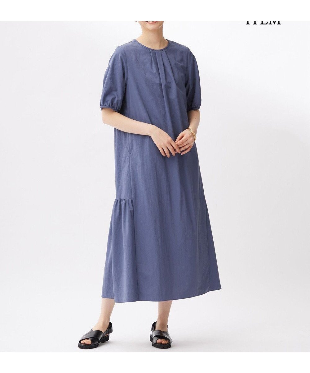 【自由区/JIYU-KU】の【カタログ掲載・WEB限定・接触冷感・UVカット・洗える】ファンクショナル ドレス インテリア・キッズ・メンズ・レディースファッション・服の通販 founy(ファニー) 　ファッション　Fashion　レディースファッション　Fashion for Women　ワンピース　Dresses　フォーマル・パーティードレス・結婚式用ドレス　Elegant & Casual Dresses　春　Spring　洗える　Machine Washable　ギャザー　Gathered, Ruffled　ドレス　Dress, One-Piece　S/S・春夏　SS, Spring/Summer, Warm Season　夏　Summer　ライトネイビー|ID: prp329100004544804 ipo3291000000032284677