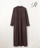 【23区/NIJYUSANKU】の【R(アール)】チンツコットン シャツワンピース ダークブラウン系|ID:prp329100004544812