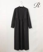 【23区/NIJYUSANKU】の【R(アール)】チンツコットン シャツワンピース ブラック系|ID:prp329100004544812