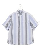 【ジェイプレスヨークストリート/J.PRESS YORK STREET】の【UNISEX】ランダムストライプ シャツ ブルー系1|ID: prp329100004544820 ipo3291000000032647759