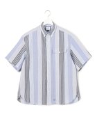 【ジェイプレスヨークストリート/J.PRESS YORK STREET】の【UNISEX】ランダムストライプ シャツ ブルー系1|ID: prp329100004544820 ipo3291000000033430425
